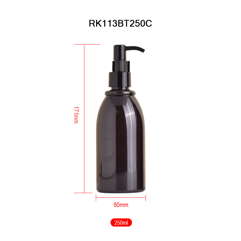 250 ml lotion bottle black